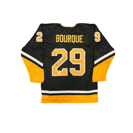 Phil Bourque Autographed Custom Black Hockey Jersey