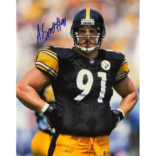 Aaron Smith Autographed Hands on Hips 8x10 Photo