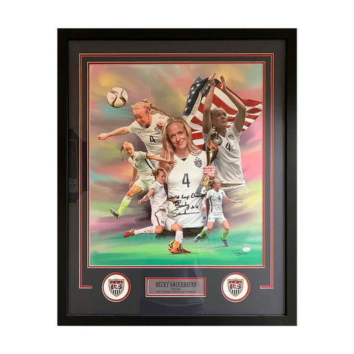 Becky Sauerbrunn Signed 20x24 Collage Canvas - Professionally Framed