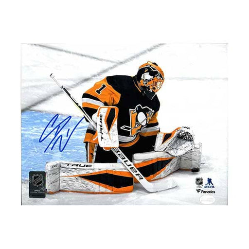 Casey DeSmith Autographed Blocking Shit in Black 8x10 Photo