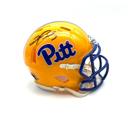 Damar Hamlin Signed PITT Yellow Mini Speed Helmet