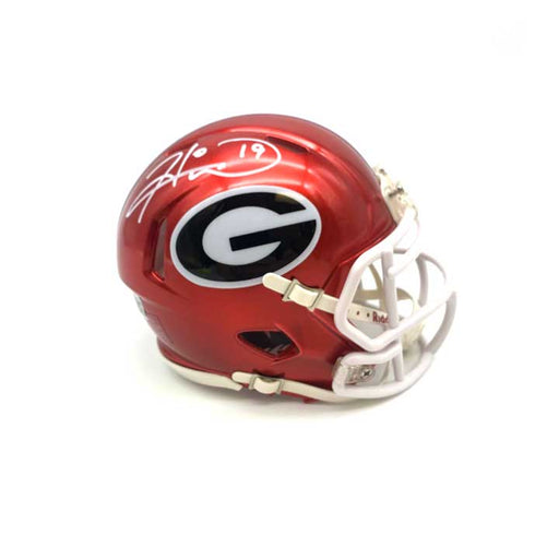 Hines Ward Autographed Georgia Flash Mini Helmet