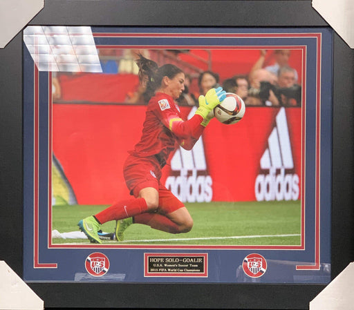 Hope Solo Making A Save FRAMED 16x20 Photo - Unsigned