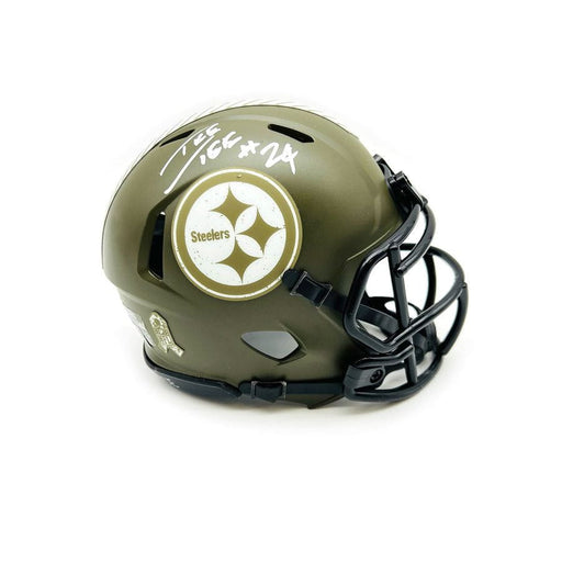 Ike Taylor Signed Pittsburgh Steelers Salute to Service Mini Helmet