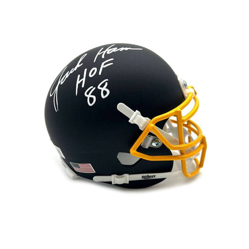 Jack Ham Autographed Black Schutt Mini Helmet with "HOF 88"