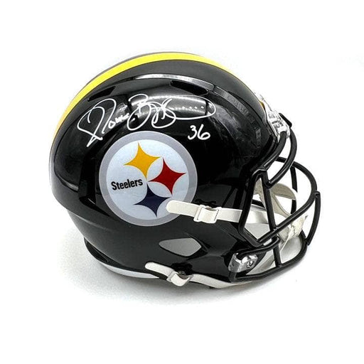 Jerome Bettis Autographed Pittsburgh Steelers Full Size Black Replica Speed Helmet