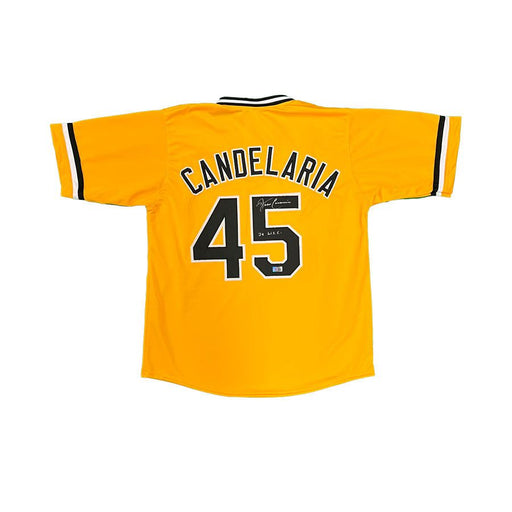 John Candelaria Signed Custom Gold Baseball Jersey with "79 W.S.C."
