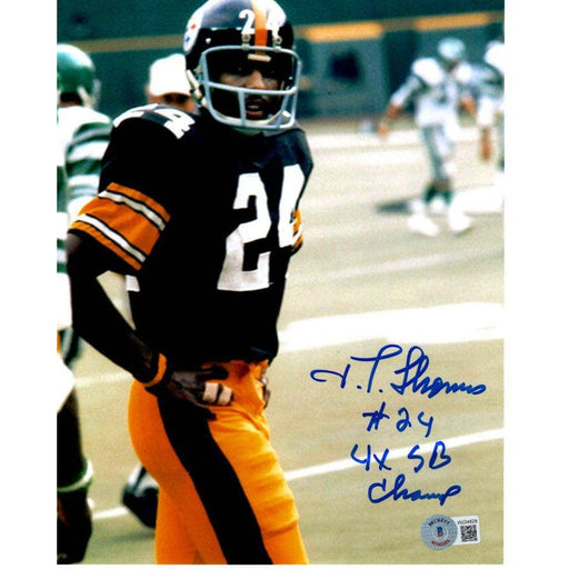 Jt Thomas Autographed Hands On Hips 8X10 Photo With 4X Sb Champs