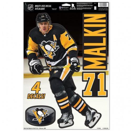 Pittsburgh Penguins Multi-Use Decal 11" x 17" Evgeni Malkin