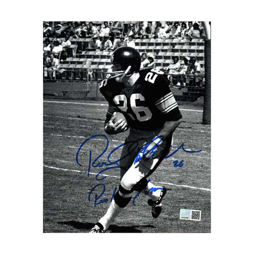 Rocky Bleier Signed Running with Football #26 Rookie Year 8x10 Photo with "Rookie Year"