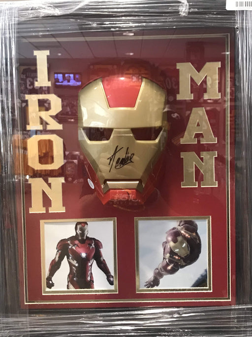 Stan Lee Signed Iron Man Mask with Photo Shadowboxed