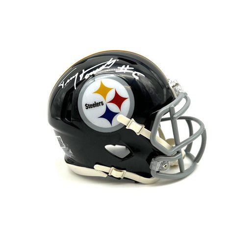 Terry Hanratty Signed Pittsburgh Steelers Mini TB Speed Helmet