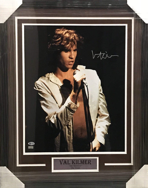 Fan Photo CELEBRITY Val Kilmer Autographed 16x20 Photo The Doors - Professionally Framed