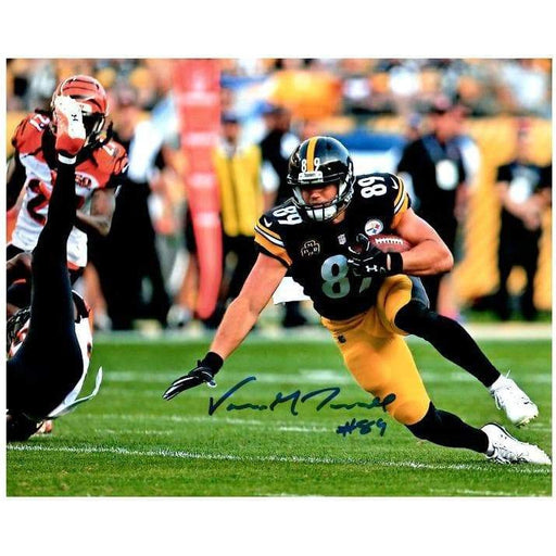 Signed STEELERS Photos Vance McDonald Signed Falling to the Ground Vs. Bengals 8x10 Photo