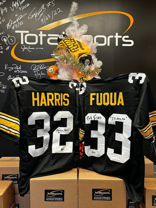 12-23-72 Deal: Franco Harris & Frenchy Fuqua Autographed Jersey Combo