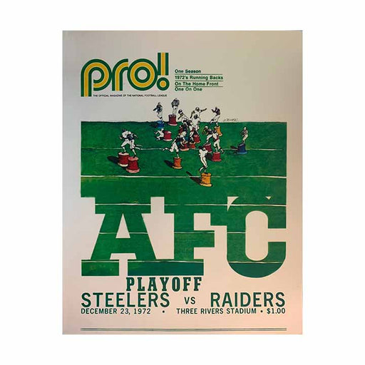 1972 AFC Playoffs Program Unsigned 8x10 Photo