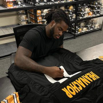 Max Iheanachor Signed Custom Black Football Jersey