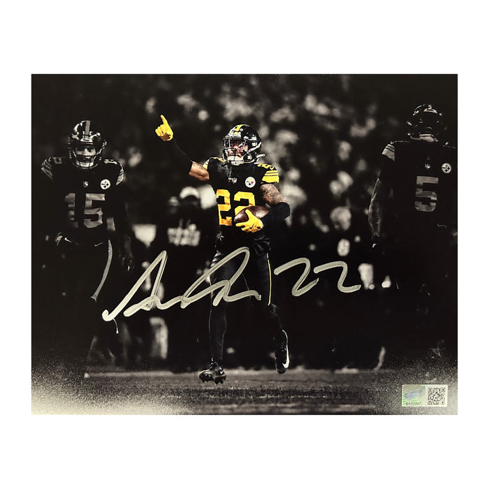 Asante Samuel Jr Signed Spotlight Celebration 8x10 Photo