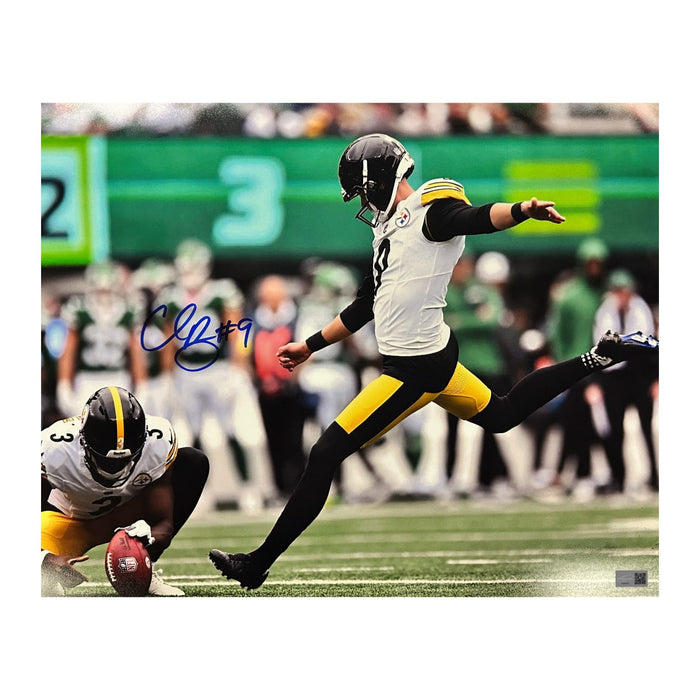 Chris Boswell Signed Kick vs Jets 16x20 Photo