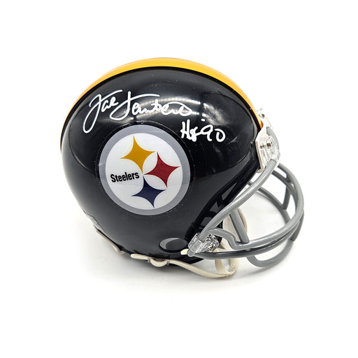 Jack Lambert Autographed Pittsburgh Steelers TB Black Mini Helmet "HOF 90"