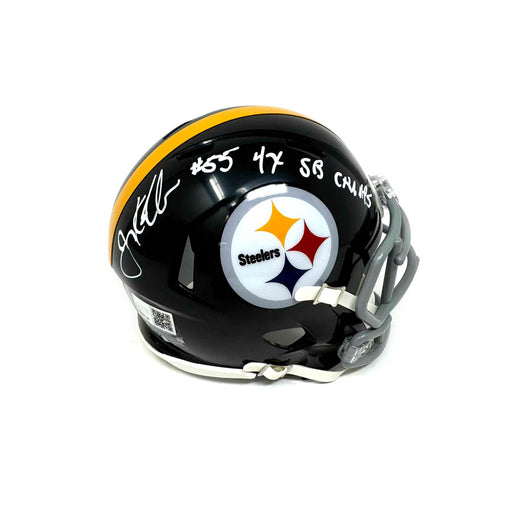 Jon Kolb Signed Pittsburgh Steelers Speed Mini Helmet with "4X SB Champs"