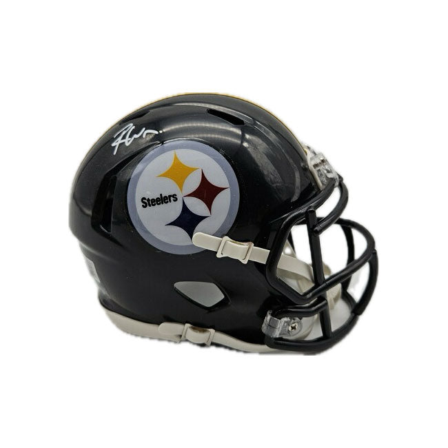 Roman Wilson Signed Pittsburgh Steelers Black Speed Mini Helmet