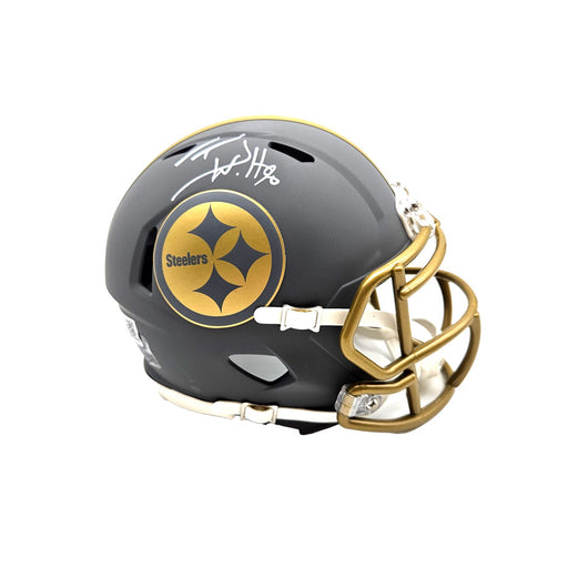TJ Watt Signed Pittsburgh Steelers SLATE Mini Helmet
