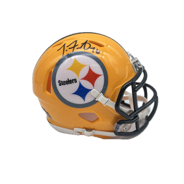 Troy Fautanu Signed Pittsburgh Steelers 75th Anniversary Mini Helmet