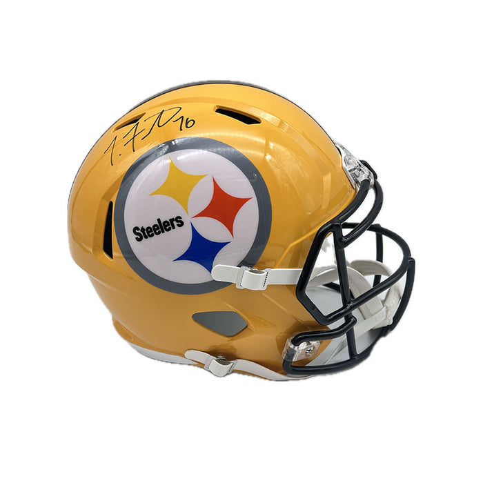 Troy Fautanu Signed Pittsburgh Steelers 75th Anniversary Speed Full Size Helmet