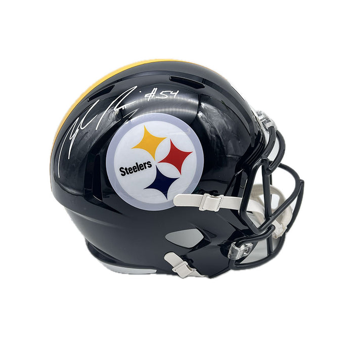 Zach Frazier Signed Pittsburgh Steelers Black Speed Full Size Helmet