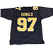 Aaron Donald Signed Navy Custom College Jersey