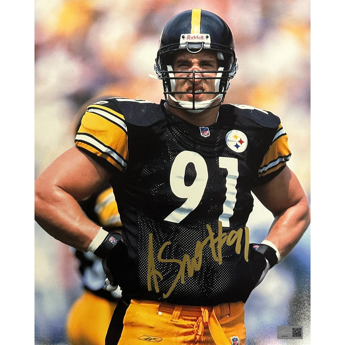Aaron Smith Signed Hands On Hips 8X10 Photo Gold
