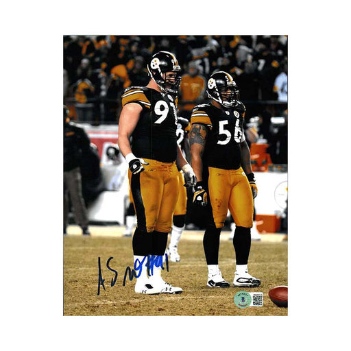 Aaron Smith Signed with Woodley 8X10 Photo - Damaged
