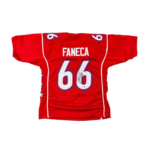 Alan Faneca Signed Custom Red Pro Bowl Jersey