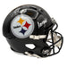 Alex Highsmith Signed Pittsburgh Steelers Black Full Size Replica Speed Helmet with Renegade