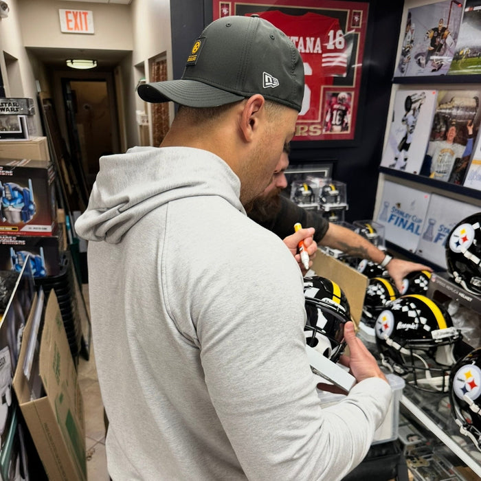 Alex Highsmith Signed Pittsburgh Steelers Black Speed MIDI Helmet