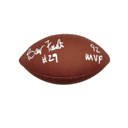 Barry Foster Autographed Replica Football with "92 MVP"