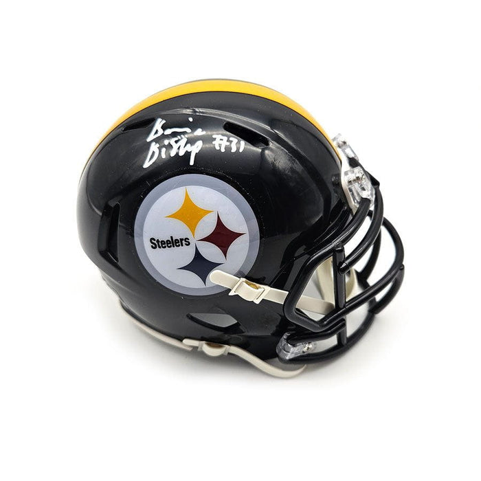 Beanie Bishop Jr. Signed Pittsburgh Steelers Speed Mini Helmet