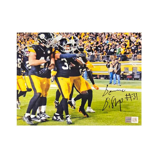 Beanie Bishop Jr. Signed Team Celebration 8x10 Photo