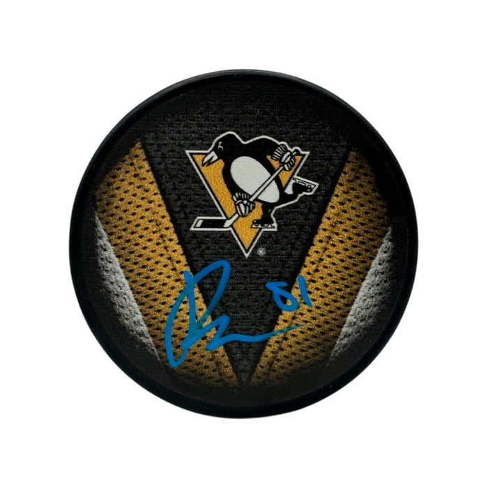 Ben Kindel Signed Pittsburgh Penguins Stitch Souvenir Hockey Puck