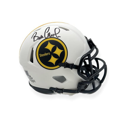 Bill Cowher Autographed Pittsburgh Steelers Lunar Mini Helmet