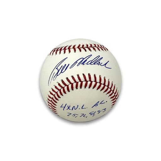 Bill Madlock Signed Official MLB Baseball with "4X N.L.B.C." "75, 76, 81, 83"