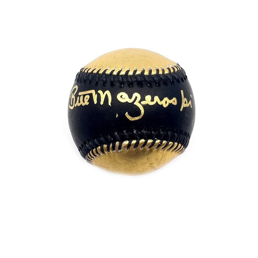 Bill Mazeroski Signed Rawlings Official MLB Black Gold 