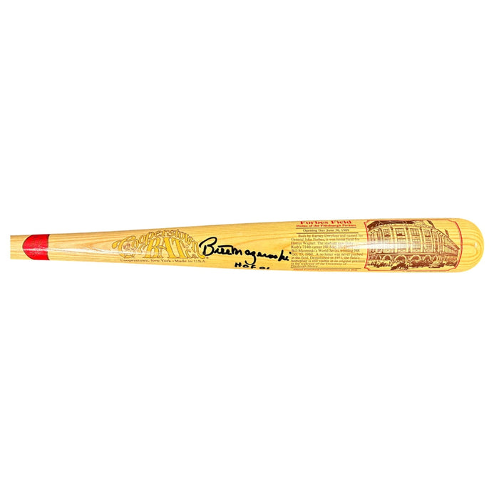 Bill Mazeroski Signed Cooperstown / Forbes Field Special Edition Bat with "HOF 01"
