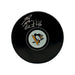 Blake Lizotte Signed Pittsburgh Penguins Logo Puck