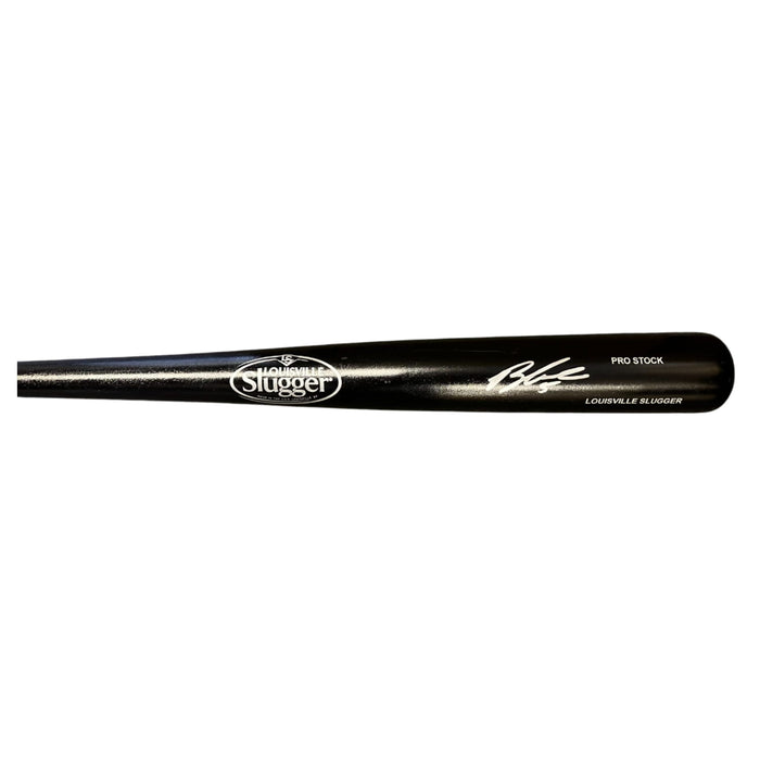 Brandon Lowe Signed Louisville Slugger Black Baseball Bat
