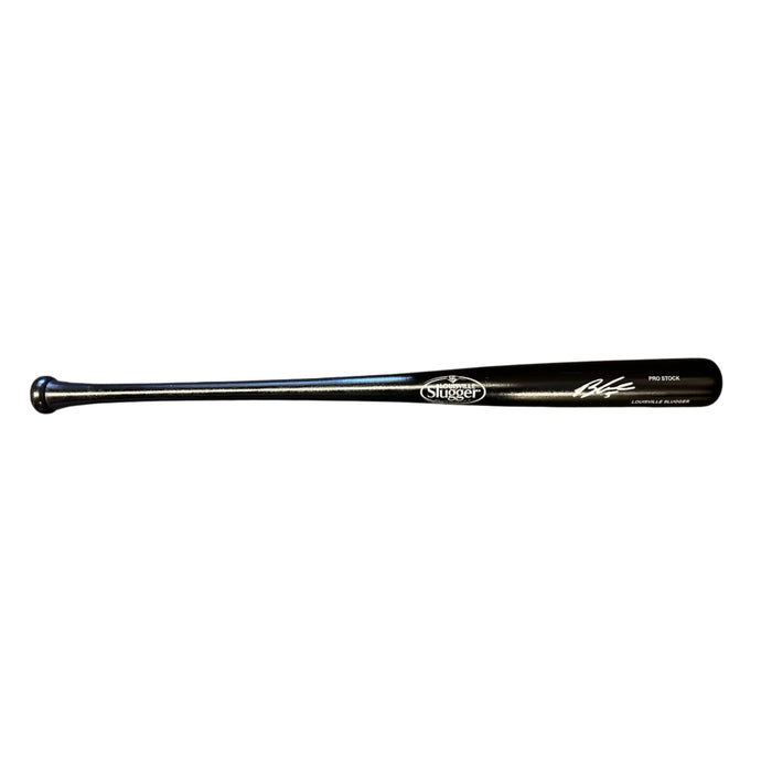 Brandon Lowe Signed Louisville Slugger Black Baseball Bat