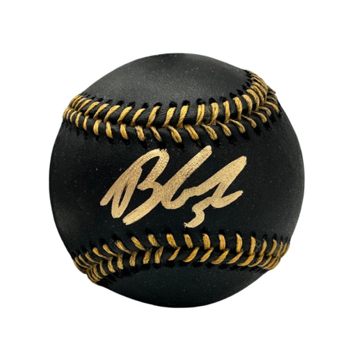 Brandon Lowe Signed Official MLB Black Baseball