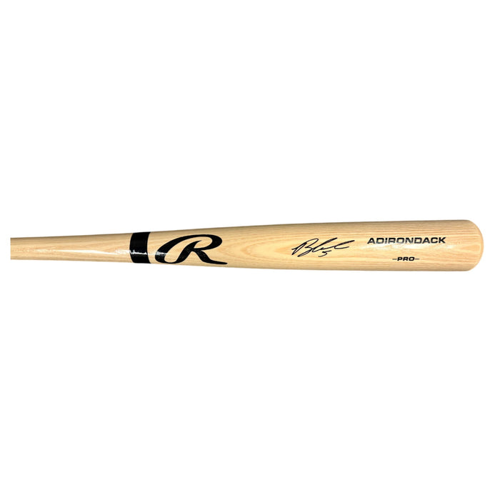 Brandon Lowe Signed Rawlings Ash Baseball Bat