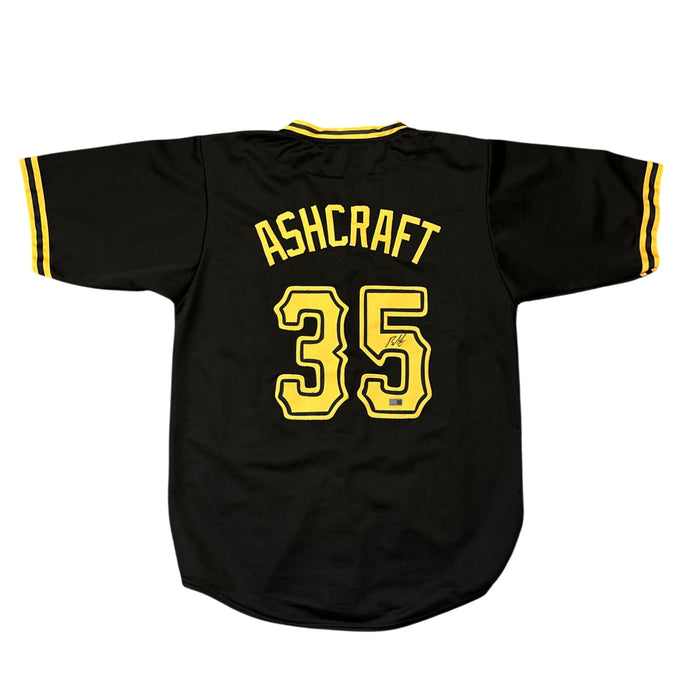 Braxton Ashcraft Signed Custom Black Baseball Jersey
